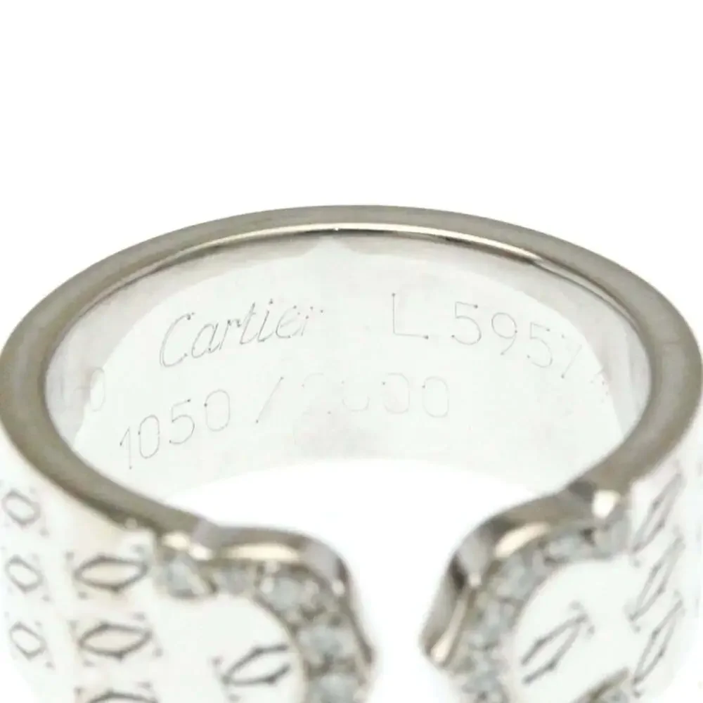 CARTIER 18k Silver Diamond Ring